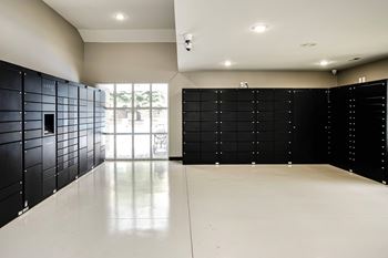 Package locker room